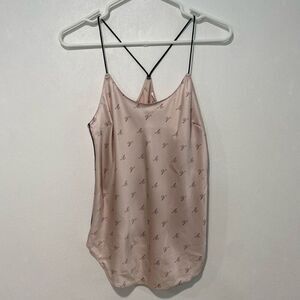 Victoria’s Secret Satin Logo Cami | Pink Sleep Tank | Size XS